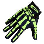 TRIWONDER Skeleton Gloves - Green, Full Finger, S