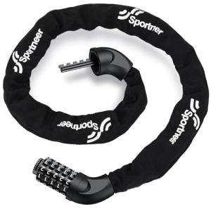 Sportneer Heavy Duty Bike Chain Lock - 5 Digit Combination
