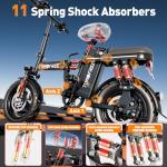 Z1 Folding Electric Bike, 48V 20Ah Battery, 25MPH