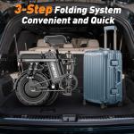 Z1 Folding Electric Bike, 48V 20Ah Battery, 25MPH