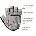 ROVOS Gel Half Finger Cycling Gloves for Men and Women