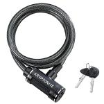 Steel Cable Bike Lock for Outdoor Security, 6ft