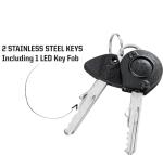 Steel Cable Bike Lock for Outdoor Security, 6ft