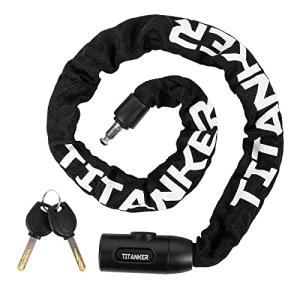 Titanker Heavy Duty Bike Lock Chain - 3ft Anti-Theft