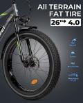 Mukkpet Suburban 1500W Ebike for Adults, 26'' Tires