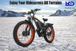 Dakeya Da06 Electric Bike: 2x 1000W Motor, 35MPH, 48V Discrete Battery, Dual Brakes, 26" Fat Tire