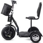 MotoTec Black Large Electric Trike 48v 1000w Lithium