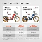 ADDMOTOR 750W Electric Trike, Fat Tire, Dual Battery