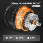 ADDMOTOR M-350 Electric Trike, 85MI, 450lbs, 750W, GRAY