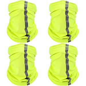 Reflective Neon Safety Bandanas for UV Protection
