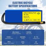 36V Electric Bike Battery Pack Lithium 10Ah 20A