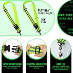 Fluorescent Green Reflective Sash for Night Cycling/Walking