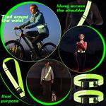 Fluorescent Green Reflective Sash for Night Cycling/Walking