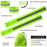 LED Reflective Running Gear Set - 2 Safety Lights+4 Reflective Bands