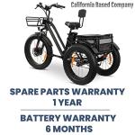 MALISA Electric 3-Wheel Trike for Adults, Long Range