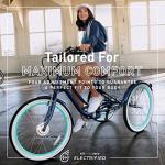 Cream 7-Speed Step-Through Electric Tricycle with 250W Motor