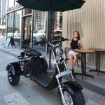 Electrac 3-Wheel Electric Mobility Scooter Dual Battery Black