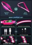Fokia Kunbio LED Reflective Belt Sash (Pink)