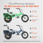 ADDmotor 750W Electric Trike for Seniors, Red