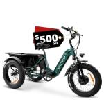 VICTRIP Electric Tricycle: 100+ Mile Range, 450 lbs