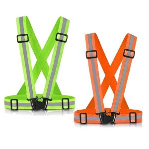 SAWNZC Reflective Vest 2Pack: High Visibility for Nighttime Activities