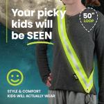 Hi-Vis Reflective Sash for Night Walking, Biking, School
