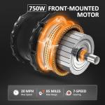 ADDMOTOR Electric Trike: 750W 85MI Full Suspension, 48V