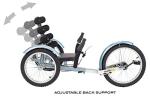 Blue Mobo Cruiser Shift Recumbent Tricycle Bike