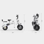 AfredaS6 Electric Tricycle Bike, AQSS Suspension, Compact Folding