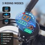 Eatich 350W Electric Tricycle, 3-Wheel Folding Ebike