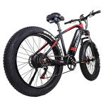 1000W Electric Fat Tire Bike, 35MPH, 60 Mile Range