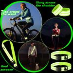 Reflective Safety Belt Set for Electric Bikes (Green)