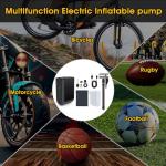 Portable Electric Bike Pump 100PSI, 1260mAh Battery