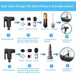 Portable Electric Bicycle Pump compatible with Presta and Schrader Valve
