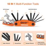 Portable Electric Bike Repair Kit with Tire Pump, Essentials