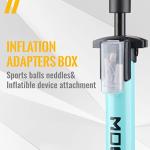 High Pressure Electric Bike Floor Pump (Blue)