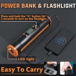 Portable Electric Bike Pump, Tire Inflator - Orange