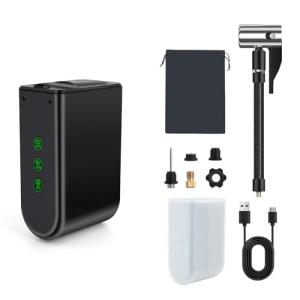 Portable Electric Bike Pump 100PSI, 1260mAh Battery