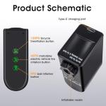 Portable Electric Bike Pump 100PSI, 1260mAh Battery