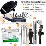 ORCISH 45PCS Bike Repair Kit: 210 Psi Pump, 16 in 1 Tool, Tire Repair, Bag