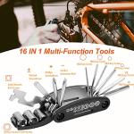 ORCISH 45PCS Bike Repair Kit: 210 Psi Pump, 16 in 1 Tool, Tire Repair, Bag