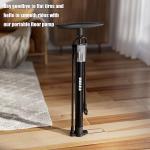 VIMILOLO Portable Bike Floor Pump: 160Psi Max