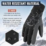 OZERO Men's Winter Bike Gloves - Texting & Non-Slip