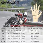 FASTGOOSE Off Road Racing Bike Gloves (White, Large)