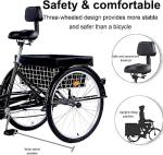 PRIJESSE Adult Tricycle - 7 Speed Cruise Trike