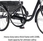 PRIJESSE Adult Tricycle - 7 Speed Cruise Trike