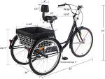 PRIJESSE Adult Tricycle - 7 Speed Cruise Trike