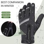 Hikenture Thermal Electric Bike Gloves - Unisex (Black)