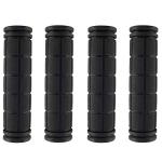Kasteco Mushroom Grips for BMX/MTB/Road Bikes, Black