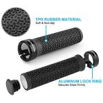GPMTER Black Bike Grips: Lock-on Handlebar for Electric Bikes